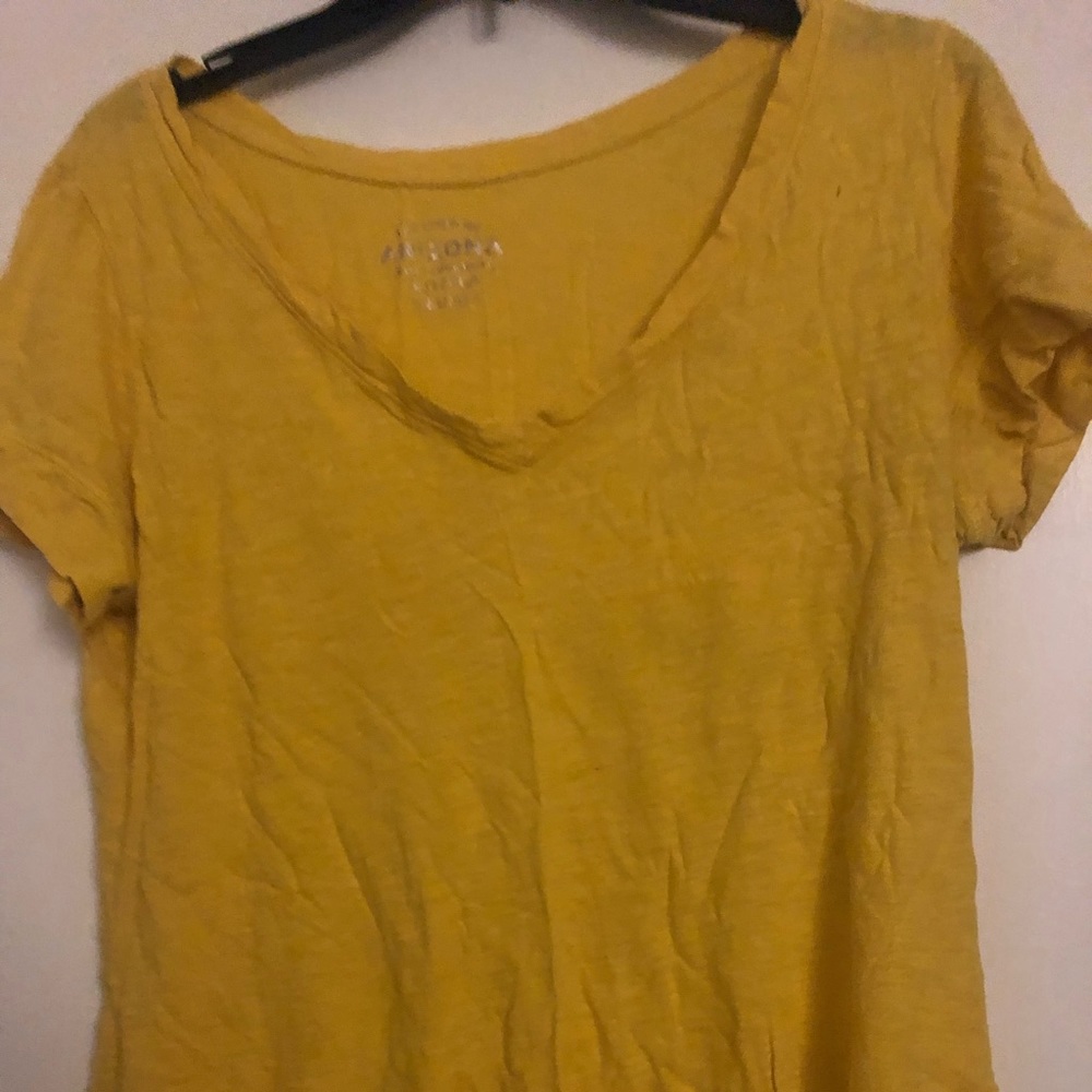 Mustard short sleeve shirt